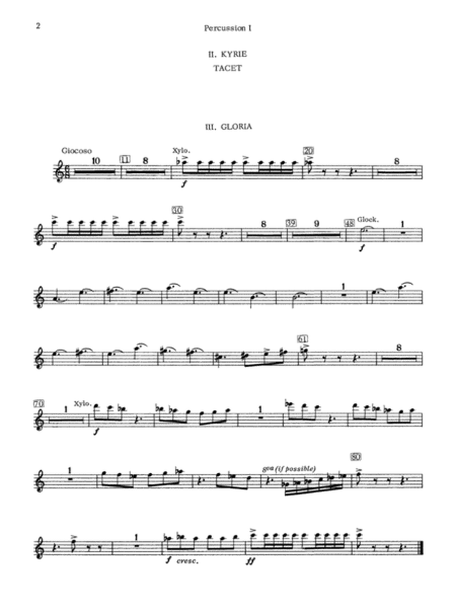 Liturgical Music for Band, Op. 33: 1st Percussion