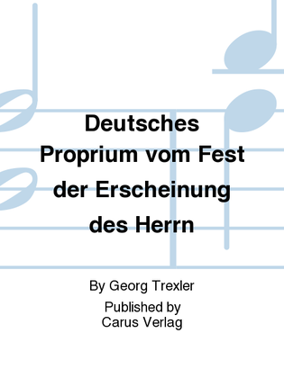 Book cover for Deutsches Proprium vom Fest der Erscheinung des Herrn