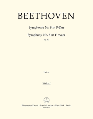 Book cover for Symphony, No. 8 F major, Op. 93