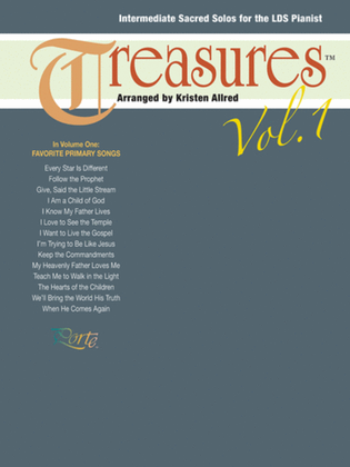 Book cover for Treasures, Vol. 1 - Piano