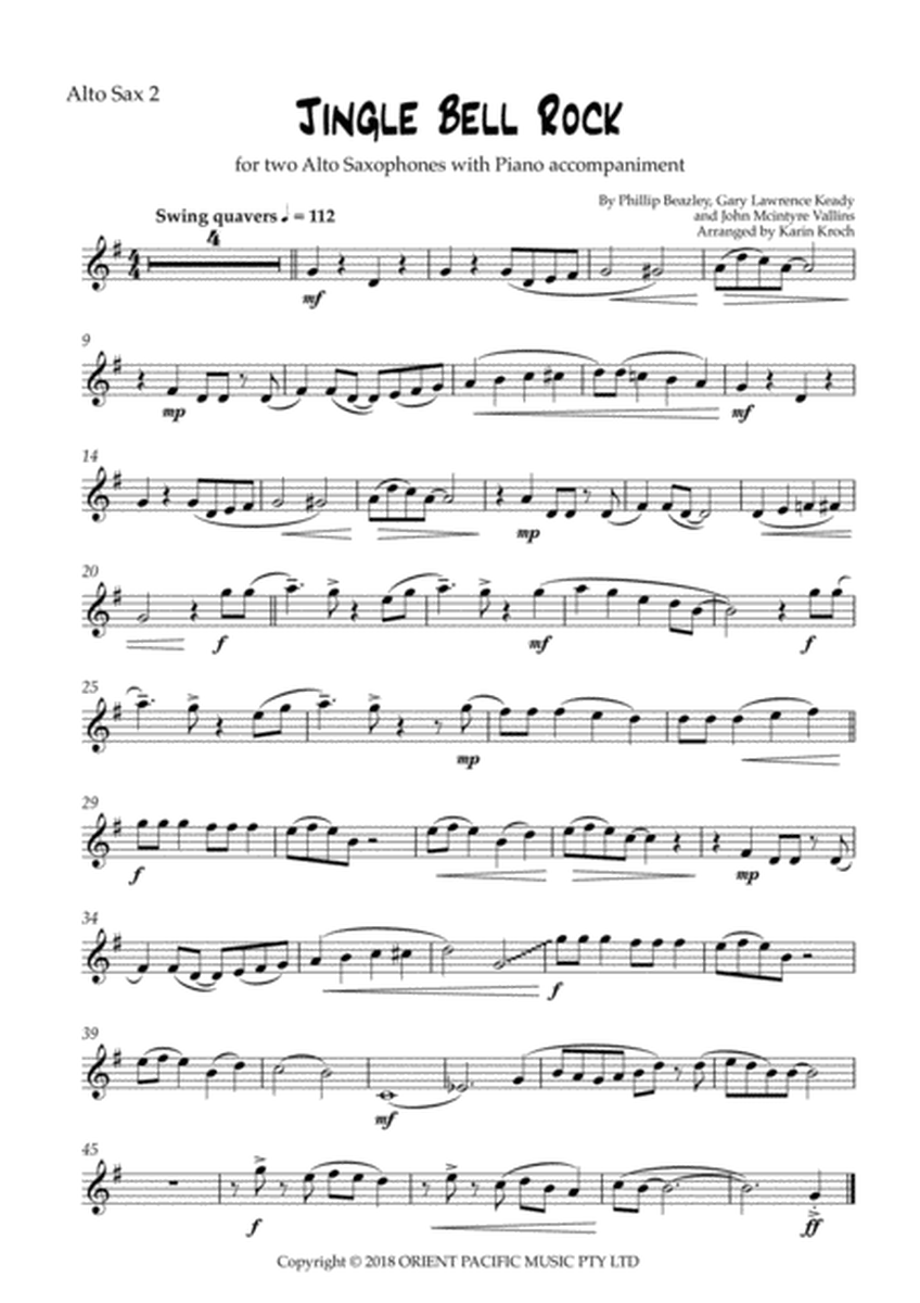 Jingle Bell Rock - Alto Sax duet with Piano accompaniment image number null