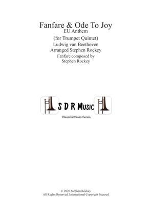 Book cover for Fanfare and Ode To Joy for Trumpet Quintet