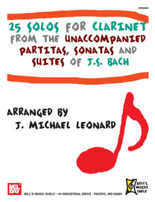 Book cover for 25 Solos for Clarinet