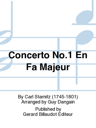 Concerto No. 1 En Fa Majeur