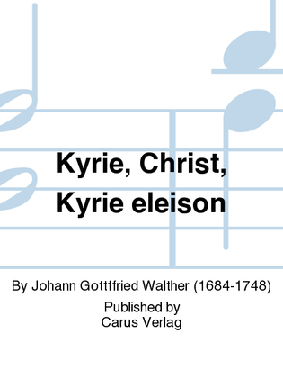 Book cover for Kyrie, Christ, Kyrie eleison