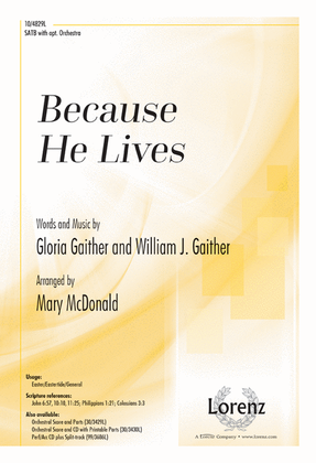 Book cover for Because He Lives