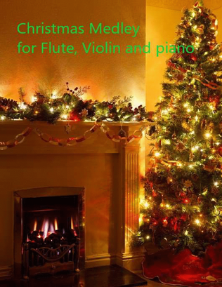 Book cover for Christmas Medley for Flute, Violin and Easy Piano Classics