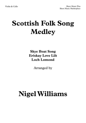 Book cover for Scottish Folk Song Medley, Duet for Violin and Cello