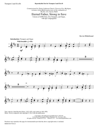 Book cover for Eternal Father, Strong to Save (Downloadable Trumpet Parts)