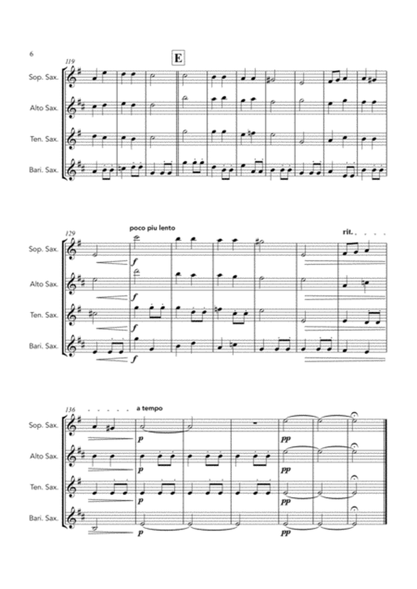 Capriol Suite Movement 1 and 2, Warlock - SATB saxophone quartet image number null