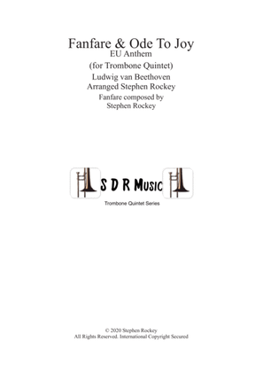 Book cover for Fanfare and Ode To Joy for Trombone Quintet