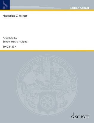 Book cover for Mazurka C minor