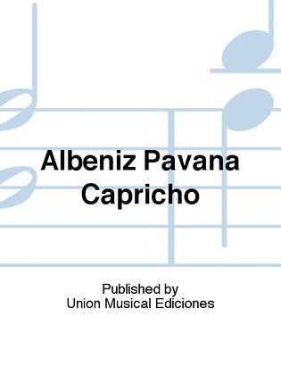 Book cover for Albeniz Pavana Capricho