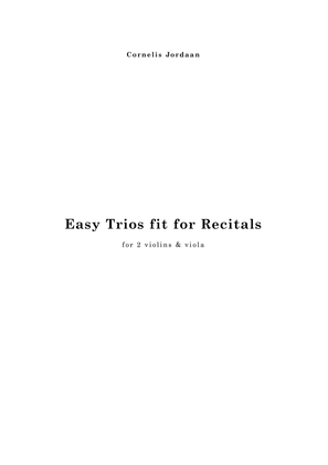 Book cover for Easy Trios fit for Recitals, for 2 violins & viola