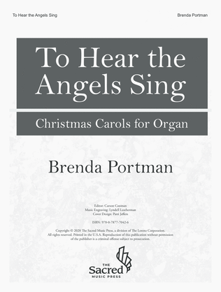 Book cover for To Hear the Angels Sing