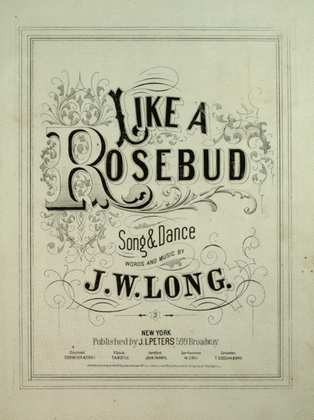 Book cover for Like a Rosebud. Song & Dance