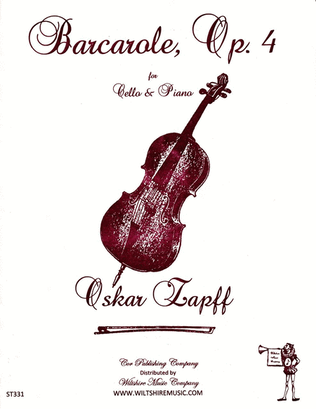 Book cover for Barcarole, Op.4