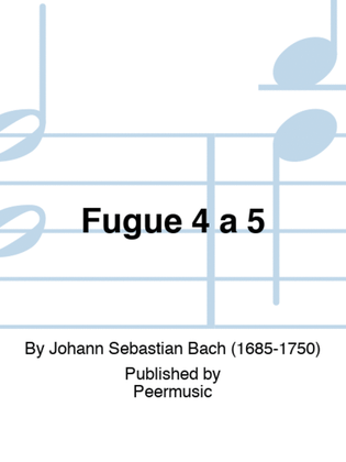 Book cover for Fugue 4 à 5