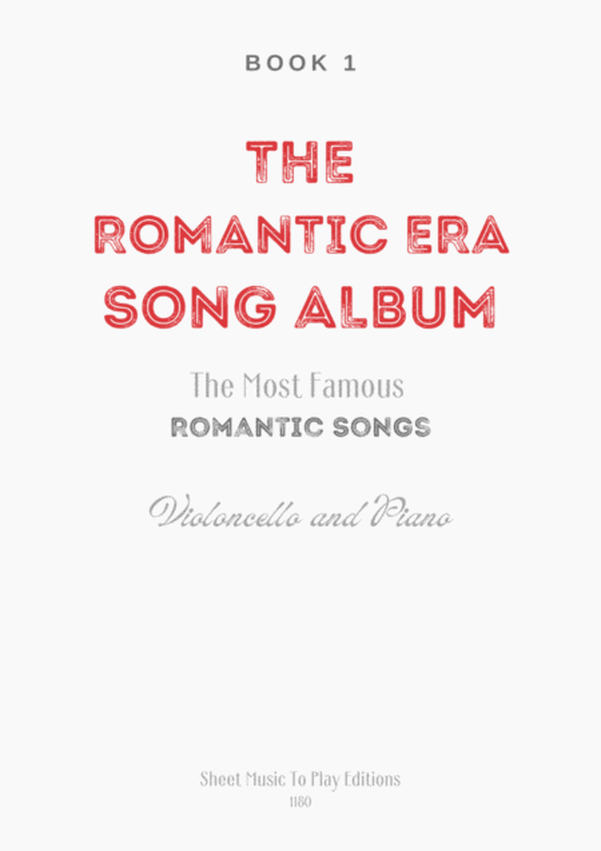 5 Romantic Songs for Cello and Piano - Book 1 image number null