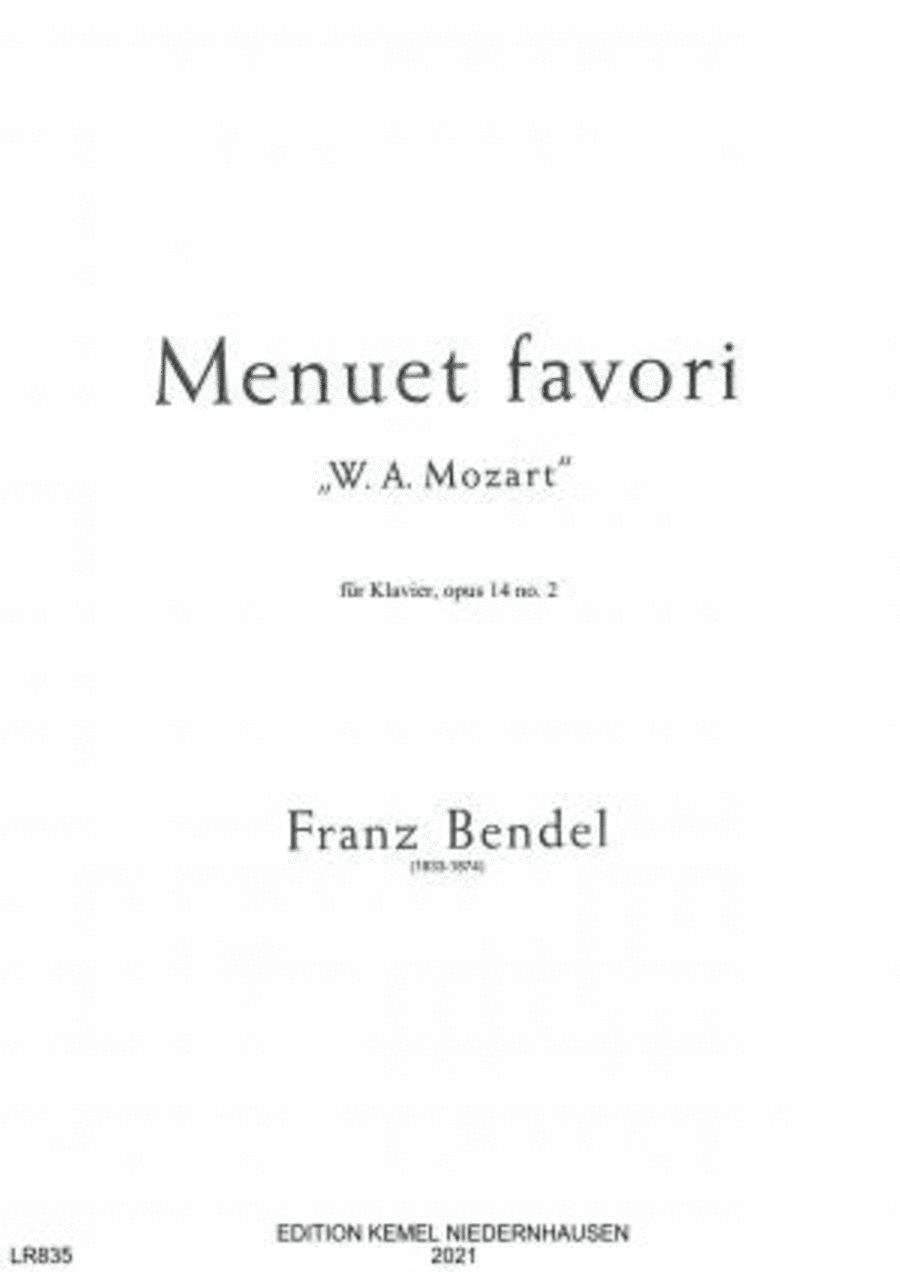 Menuet favori W. A. Mozart