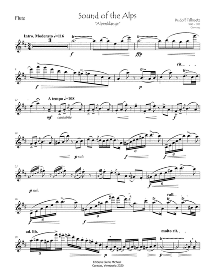 Sounds of the Alps for Flute & Piano image number null