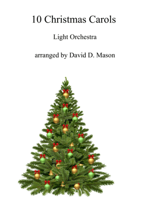 Book cover for 10 Christmas Carols for Light Orchestra and Piano