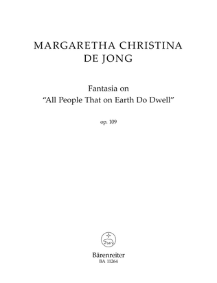Book cover for Fantasia on "All People That on Earth Do Dwell", op. 109