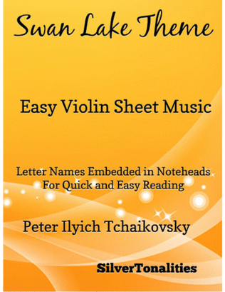 Book cover for Swan Lake Theme Easy Violin Sheet Music