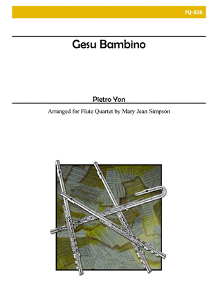 Book cover for Gesu Bambino for Flute Quartet