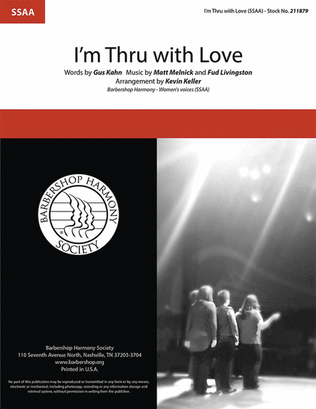 Book cover for I'm Thru with Love