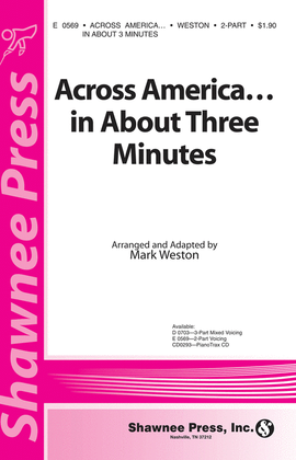 Book cover for Across America ... In About Three Minutes