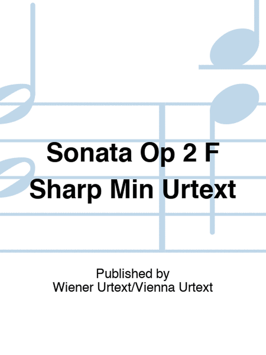 Brahms - Sonata F Sharp Minor Op 2 Piano Urtext