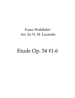 Book cover for Etude Op. 54 #1-6