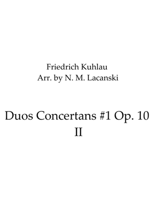 Book cover for Duos Concertans Op. 10 #1 Movement 2