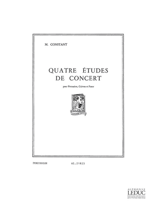 Book cover for 4 Etudes De Concert (percussion & Other Instrument(s))