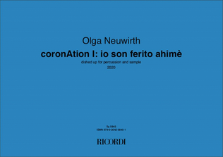 Book cover for coronAtion I: io son ferito ahimè