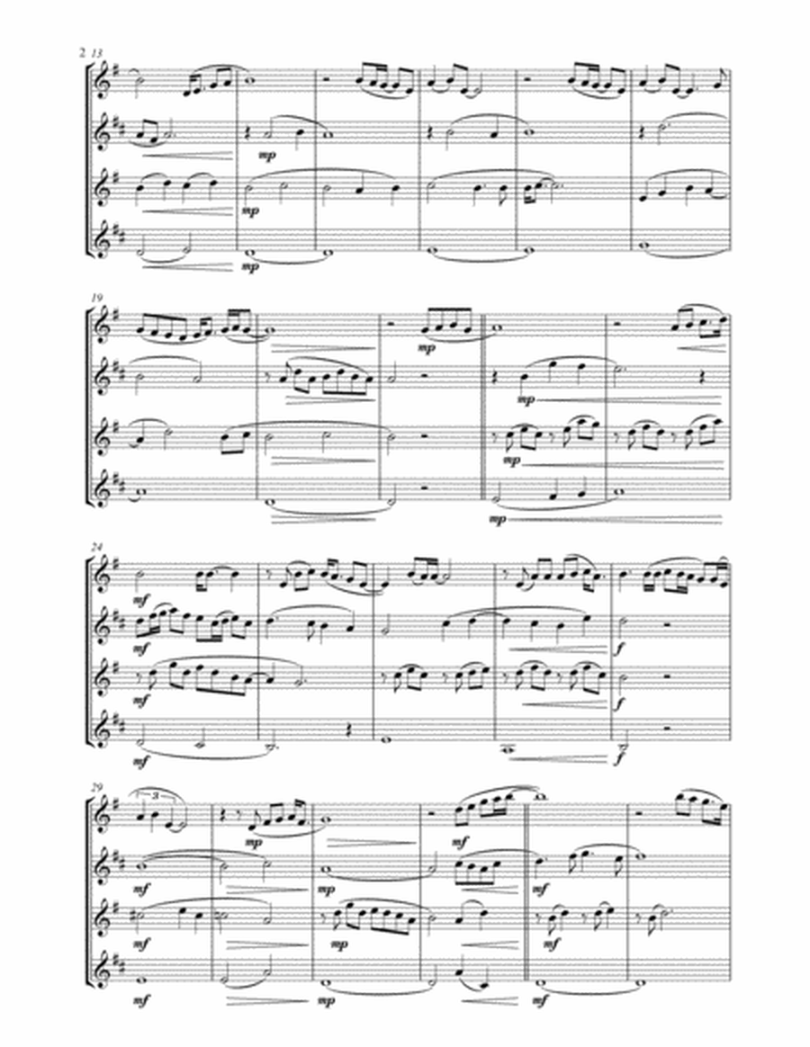 Vincent (Starry, Starry Night) for Saxophone Quartet (SATB) image number null