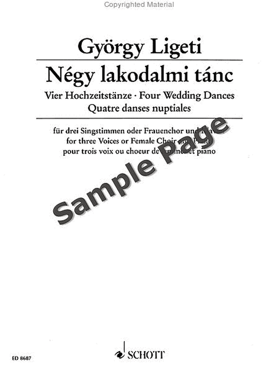 Four Wedding Dances