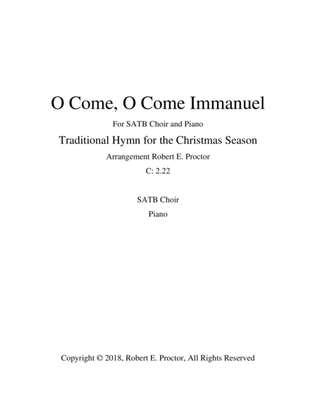 Book cover for O Come O Come Immanuel -SATB with piano accompaniment