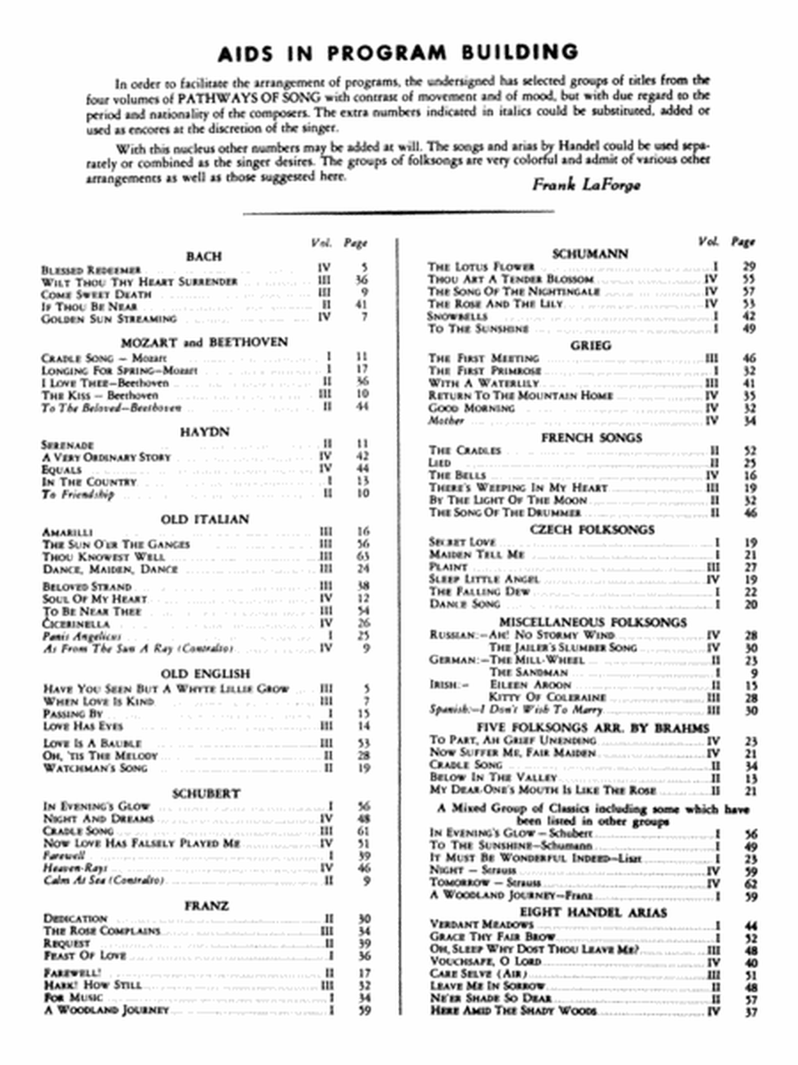 Pathways of Song, Volume 2 image number null