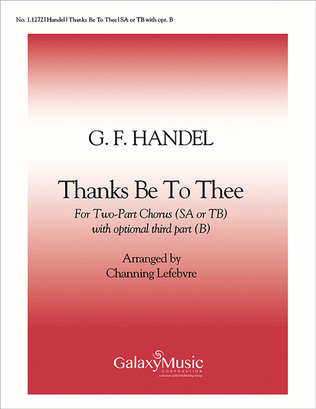 Book cover for Thanks Be To Thee