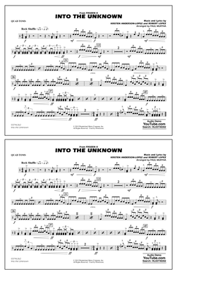 Book cover for Into the Unknown (from Disney's Frozen 2) (arr. Paul Murtha) - Quad Toms