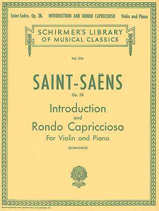 Book cover for Introduction and Rondo Capriccioso, Op. 28