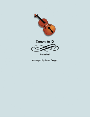 Book cover for Canon in D