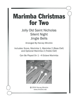 Book cover for Marimba Christmas for Two