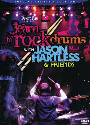 Book cover for Learn to Rock Drums with Jason Hartless & Friends