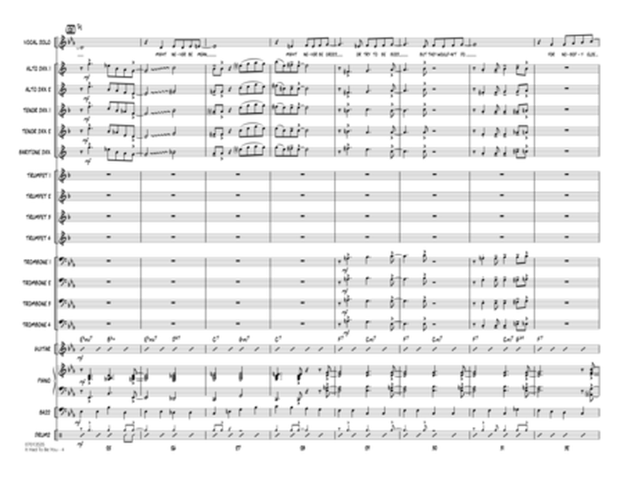 It Had to Be You (arr. Rick Stitzel) - Conductor Score (Full Score)