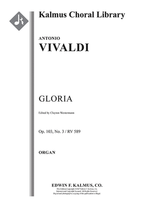 Book cover for Gloria in D, Op. 103 No. 3/ RV 589
