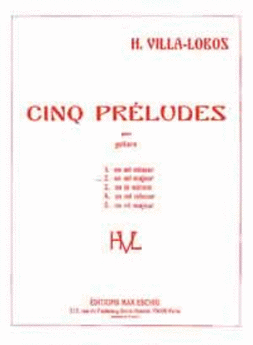 Prelude N 2 En Mi Extrait De Cinq Preludes