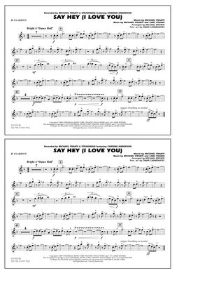 Book cover for Say Hey (I Love You) - Bb Clarinet